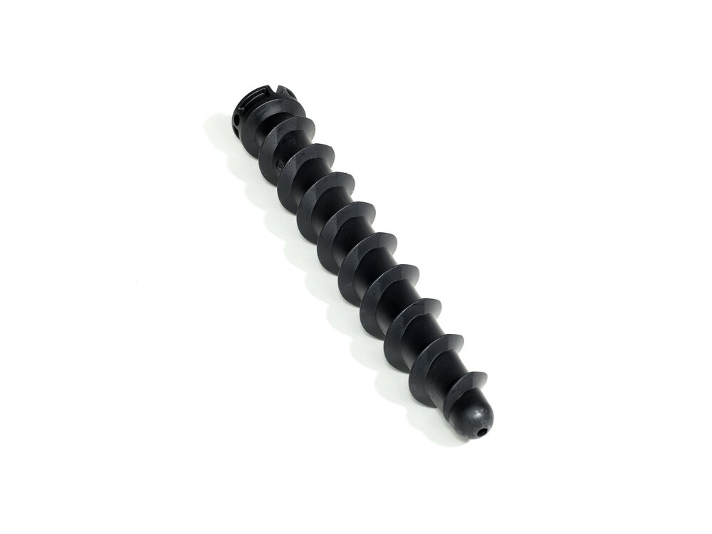 Schwarze Eisschraube SSD1-IS aus Kunststoff