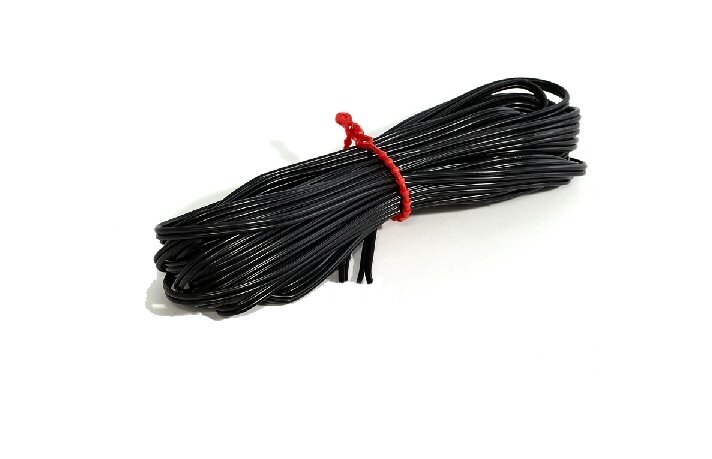 Black two-core installation cable