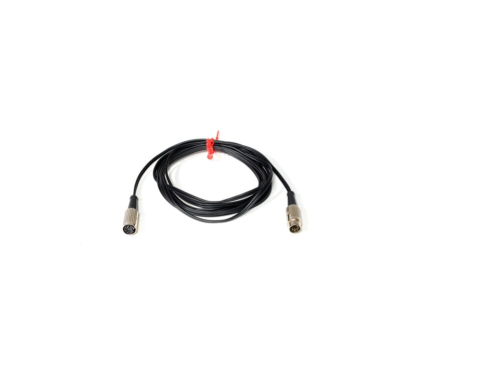 Black extension cable with DIN plugs