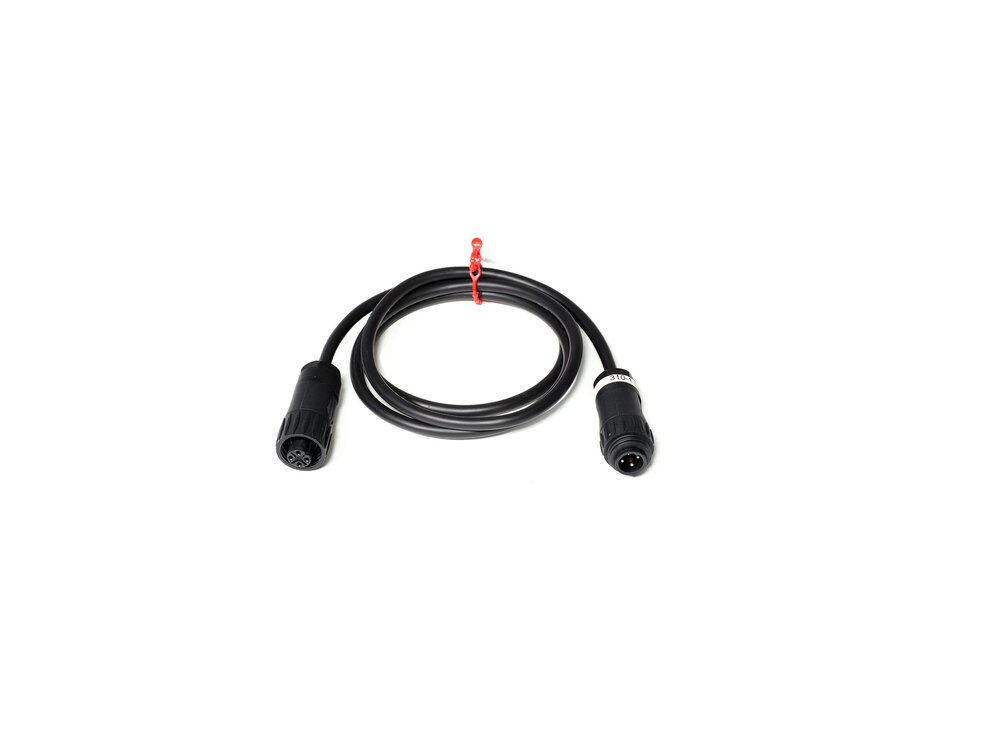 Schwarzes Verbindungskabel mit Amphenol-Stecker