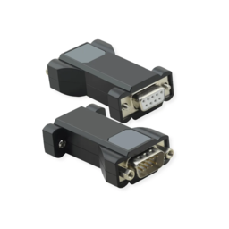Vorder- und Rückseite des RS232 Isolierungsadapter