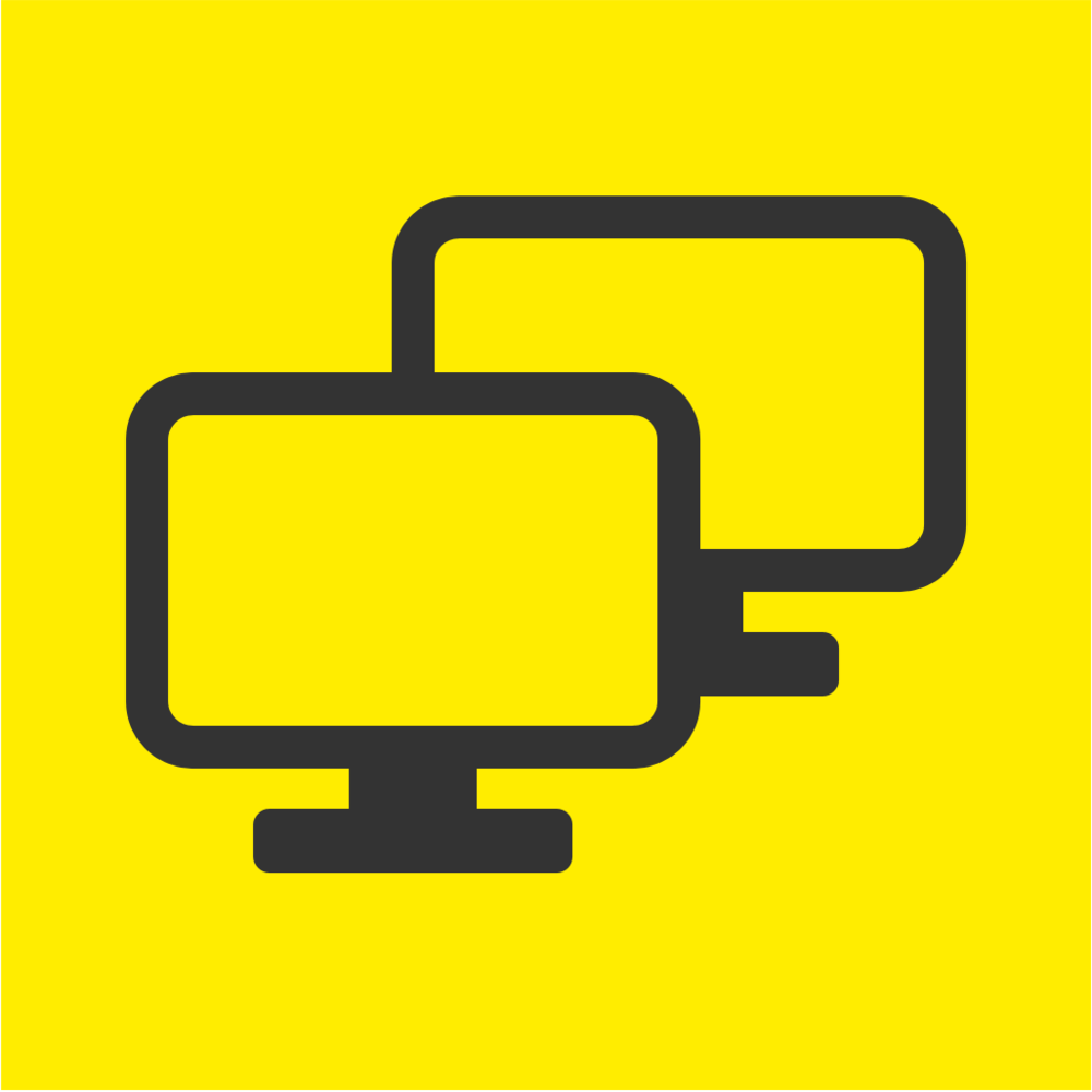 Illustration zweier Monitore